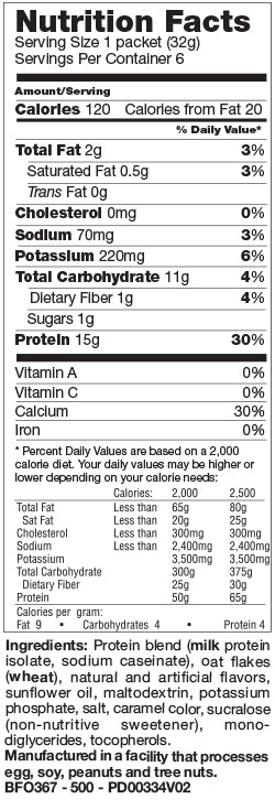 Maple & Brown Sugar Proti-15 Oatmeal